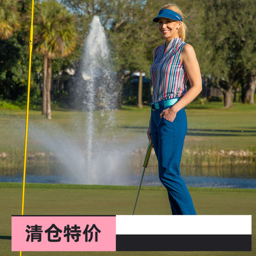 高尔夫女装薄款长裤子9分小脚裤