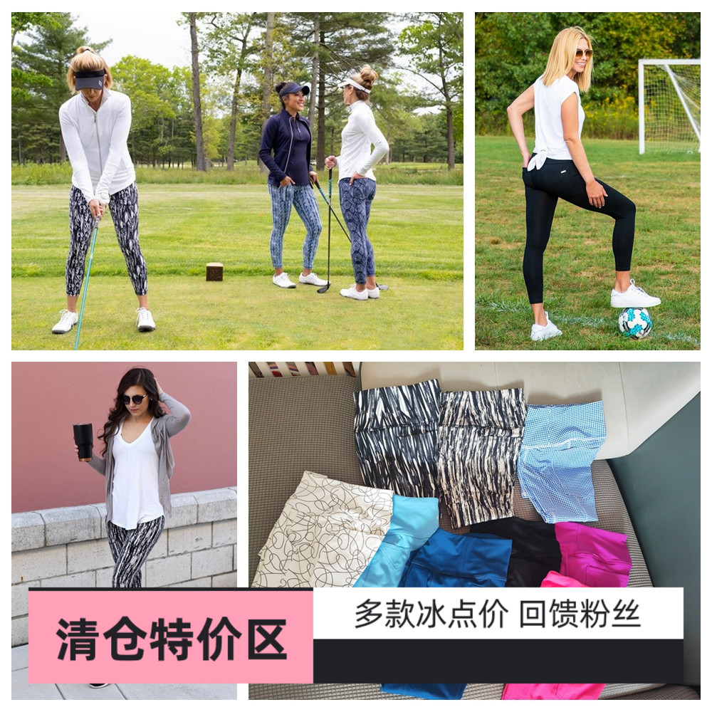 高尔夫女装长裤子紧身弹力小脚裤