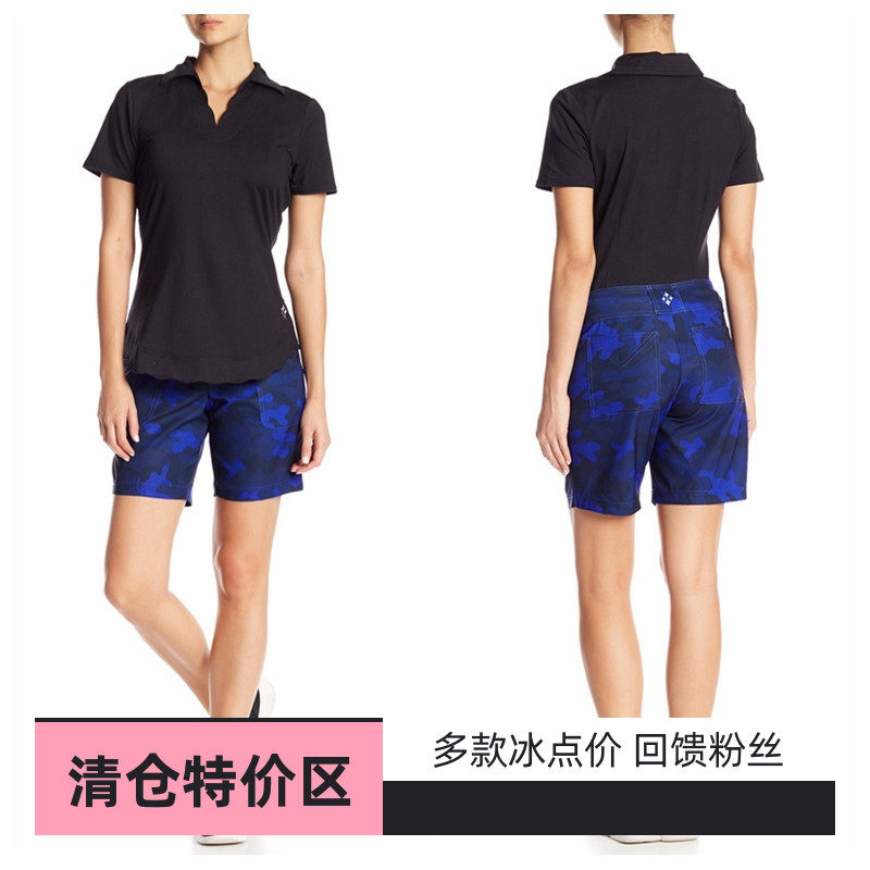 高尔夫女装球裤短裤冰丝凉爽运动大码迷彩jofit速干golf衣服显瘦