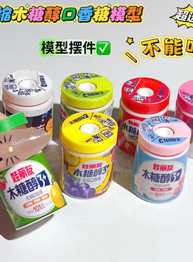 微缩迷你袖珍木糖醇口香糖模型摆件 不能吃