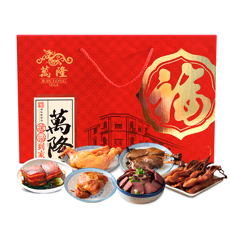 浙江万隆猪排鸡腿鸭舌年货大礼包