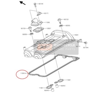 全新原装NINJIA650 ER-6F ER-6N异兽650缸头盖密封胶垫气门室盖垫