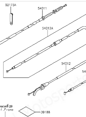 全新原装17-23年忍者NINJIA650离合线离合器拉线