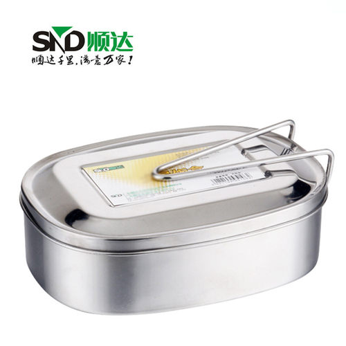顺达食品级不锈钢食堂打饭饭盒