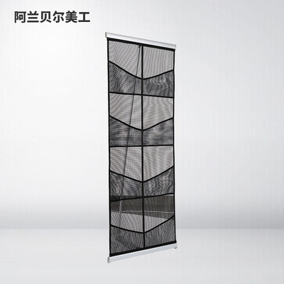 可折叠资料架展架便携排网布资料架 文件架广告网布架落地资料架