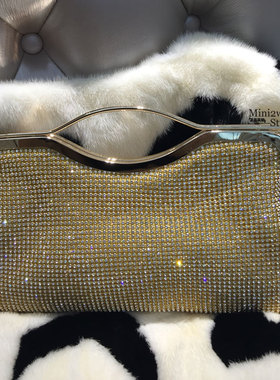 2025款奢华晚宴会包手拎水钻女包新娘包手拿包超大容量钻石斜挎包