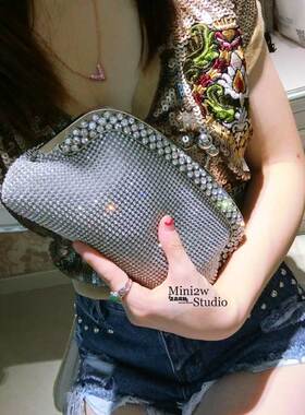 2025大容量水钻双面晚宴水钻包婚礼包结婚送礼女生最爱水钻晚宴包