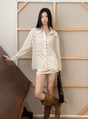 2026春秋霜绿韩系蝴蝶结领宽松衬衫修身简约衬衣