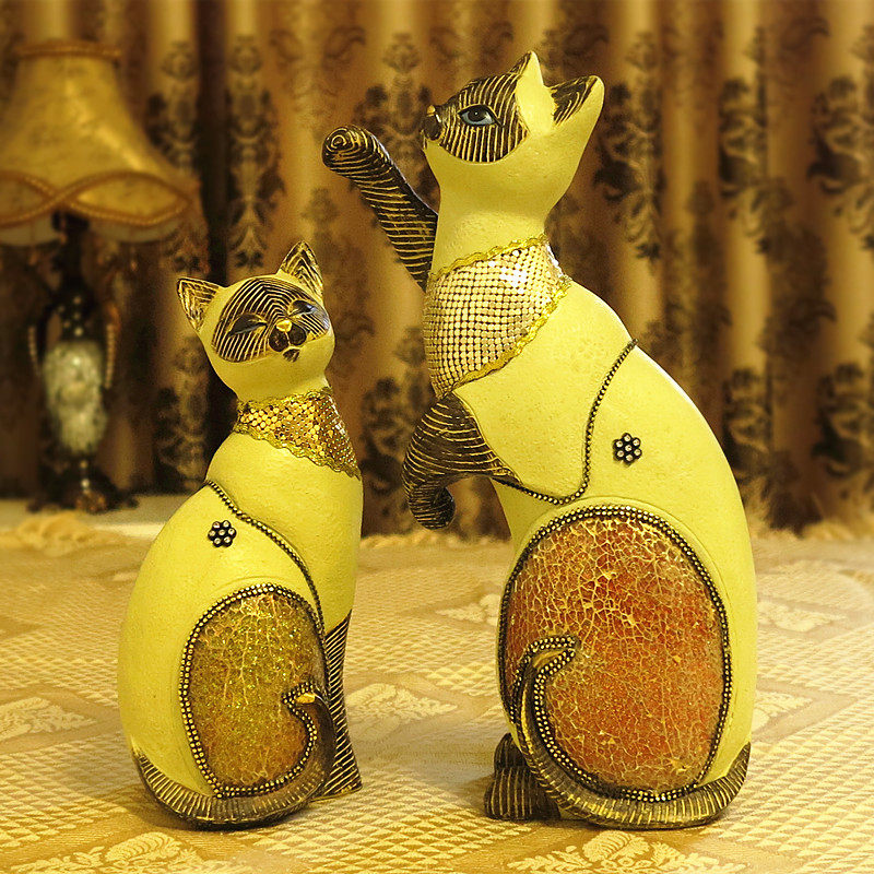 东南亚风格兜财猫招财猫摆件开业礼物电视展示柜摆设泰式装饰礼品