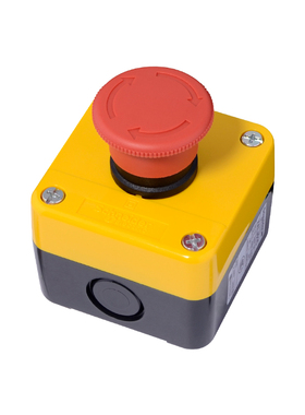 施耐德急停按钮盒 紧急按钮开关防水盒 XB2BS544C 2常闭旋转复位