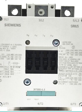 原装正品 西门子3RT5065交直流接触器 3RT5065-6AP36 ACDC220V