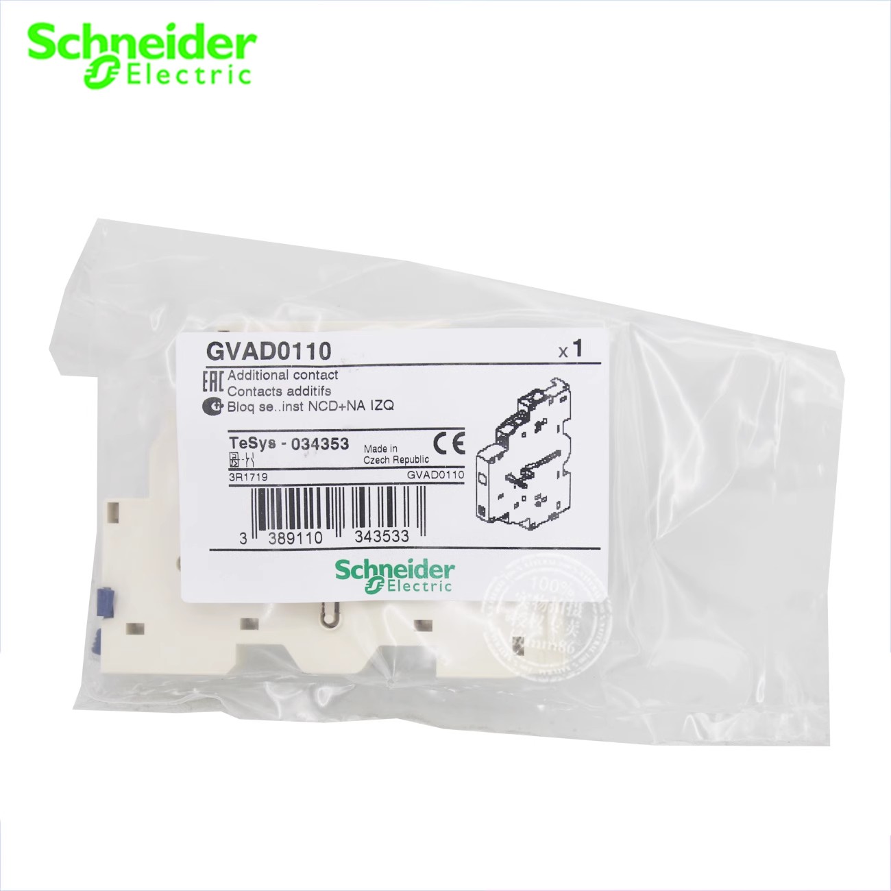 原装 施耐德 GVAD0110电动机断路器辅助触点GVAD1001 GVAD1010