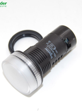 正品 施耐德 白色信号灯 XB2-BVM1LC 220V XB2-BVB1LC 24V 指示灯