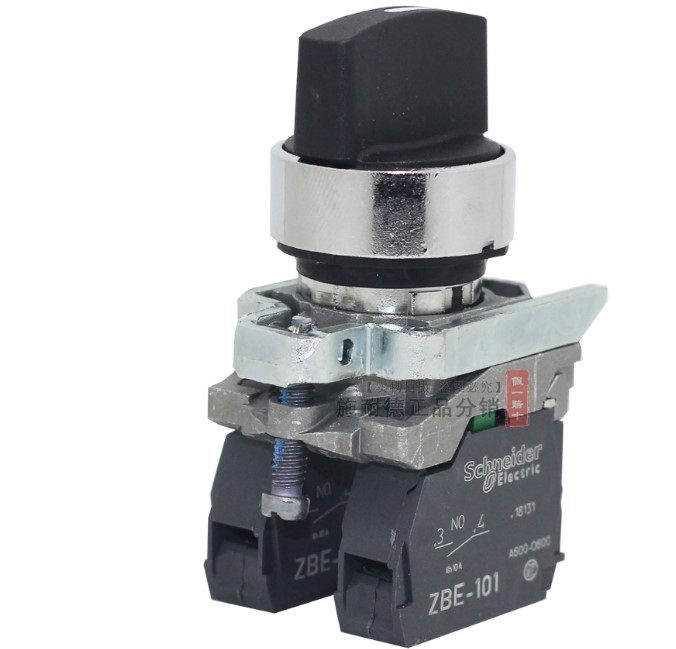 原装 进口 施耐德选择开关22mm ZBE101 旋钮 3档自锁2常开 2NO