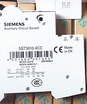 正品 西门子小型断路器辅助触点5ST3010-0CC 5ST3020-0CC 现货