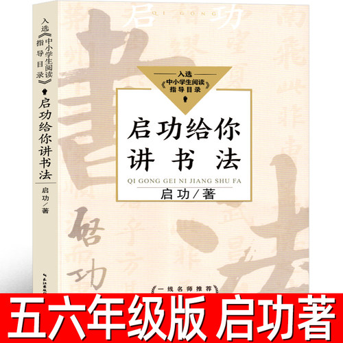 启功给你讲书法 启功著 入选中小学生阅读指导目录小学 书法课堂实录原汁原味呈现简单学书法 学习书法的入门之书