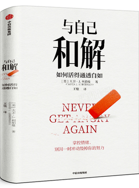 与自己和解 如何活得通透自如 大卫·J.利伯曼著 不再生气 不再争吵 不再让关系破裂的心理策略 正版 包邮中信出版社图书