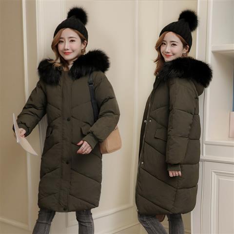 新款羽绒棉服女士过膝清仓外套