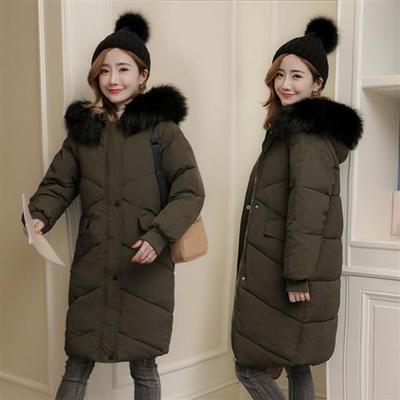 新款羽绒棉服女士过膝清仓外套