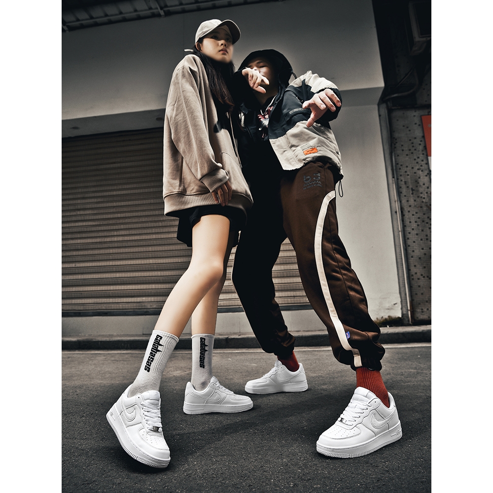 空军.一号男女款黑武士男鞋莆田正品低帮af1纯白板鞋工作黑色鞋子