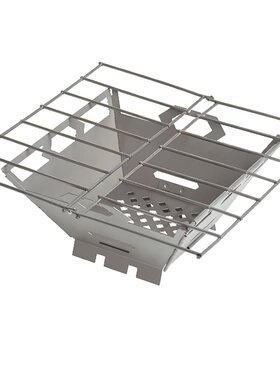 美国 Vargo 钛合金折叠烧烤炉 超轻200g 野营徒步便携BBQ炉含袋子
