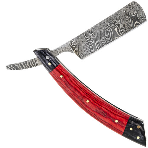 美国大理石 Marbles手工正品大马钢剃刀 大马士革钢手工制作