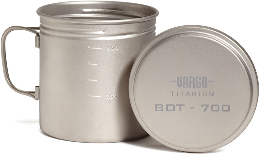 美国Vargo 全钛 700ML 带盖马克杯 防尘防菌保持水质 特价包邮