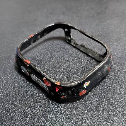适用iWatch苹果45mm表保护套46mm超薄碳纤维49mm手表外壳