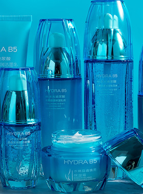 欧芝妍B5玻尿酸原液套装补水保湿控油清护肤品正品肤质精华化妆品