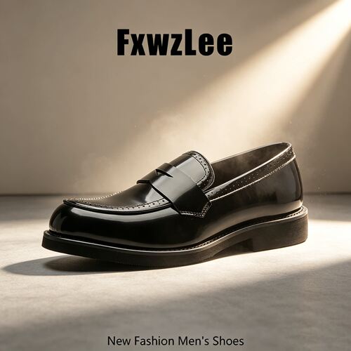 【利落型格】FxwzLee2026秋季便士厚底德比男鞋新郎结婚精致皮鞋