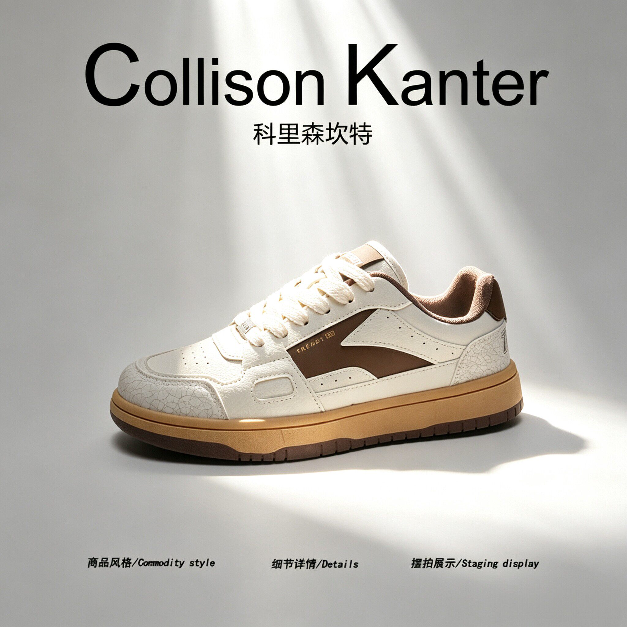 【都市休闲】CollisonKanter2026秋季高级感板鞋男潮牌运动小白鞋