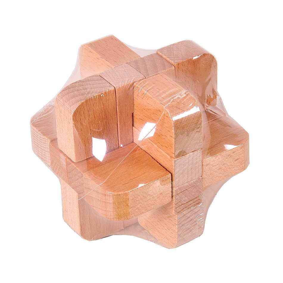 成人古典木制益智玩具孔明锁鲁班锁解锁玩具十二根锁榉木