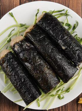 素咸鱼素盐鱼纯素鱼素菜冷冻素食