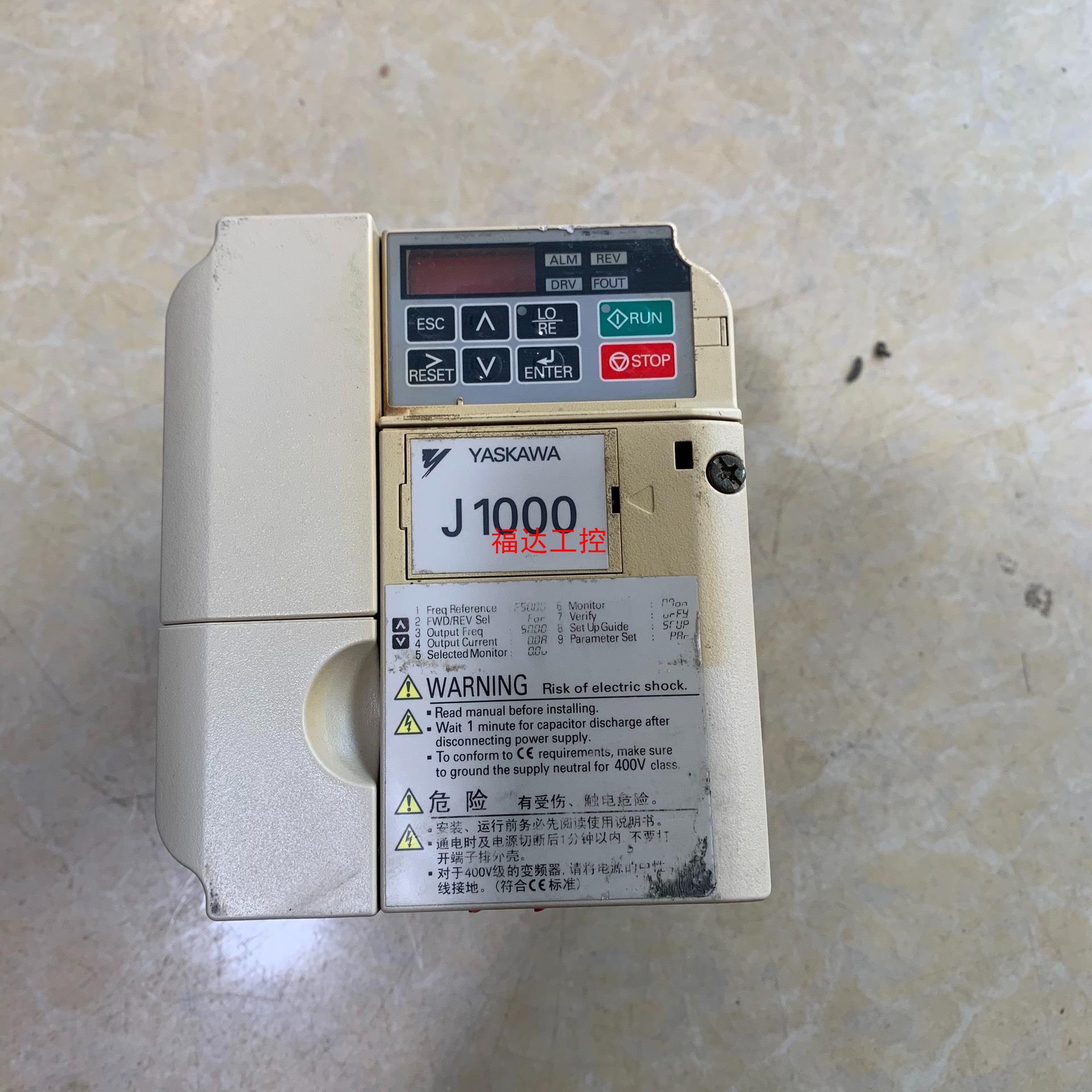 CIMR-JB4A0004BAA拆机安川变频器成色如图无【询价】