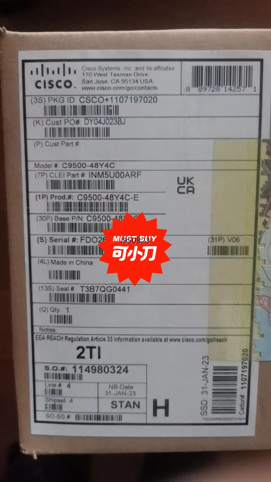 思科C9500-48Y4C-E  高端交换机,现货供应。【询价】