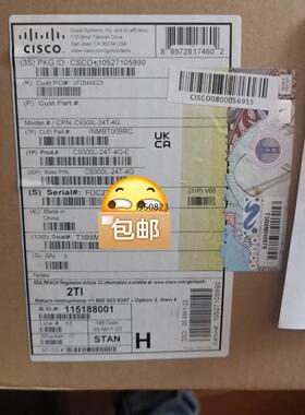 C9300L-24T-4G-E原装全新行货未拆封。项目剩余价【询价】