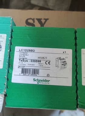 施耐德lc1d25bd四个二个已开封全新库房备件成色如图实物【询价】