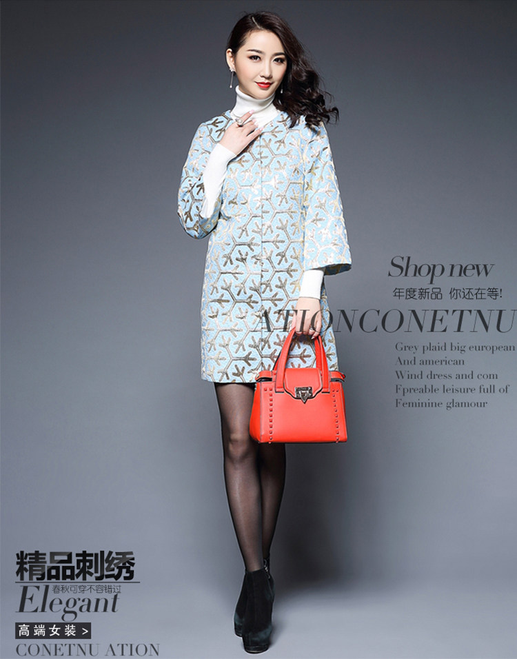 WITNTHEWIN 2026年春季新款新中式国风风 衣外套女中长款