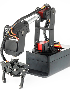 促销6DOF自由度机械臂 多自由度机械手舵机控制器diy arduino编程