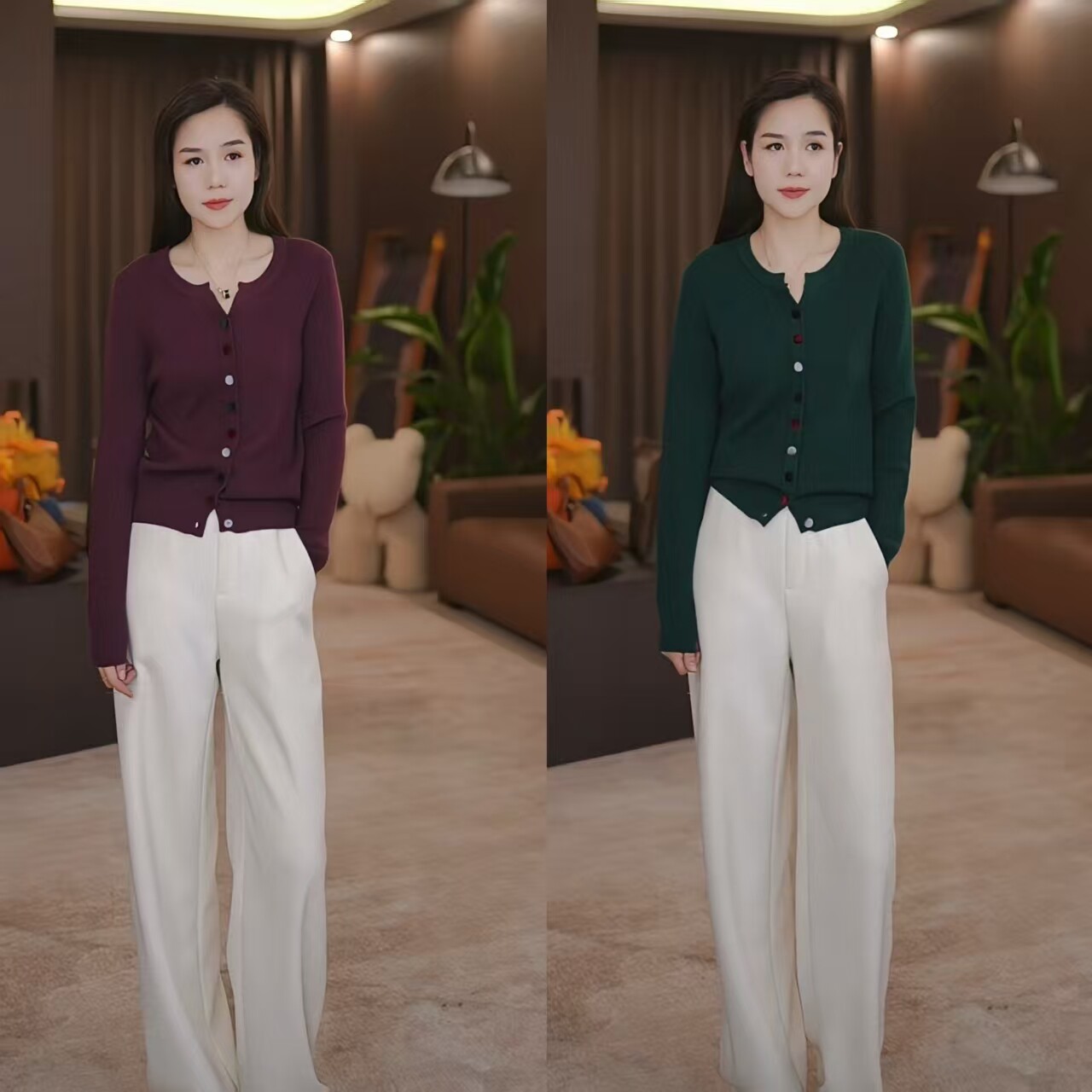 【杰哥粉丝专享】开衫羊毛衫休闲气质毛衣外套上衣女装1650
