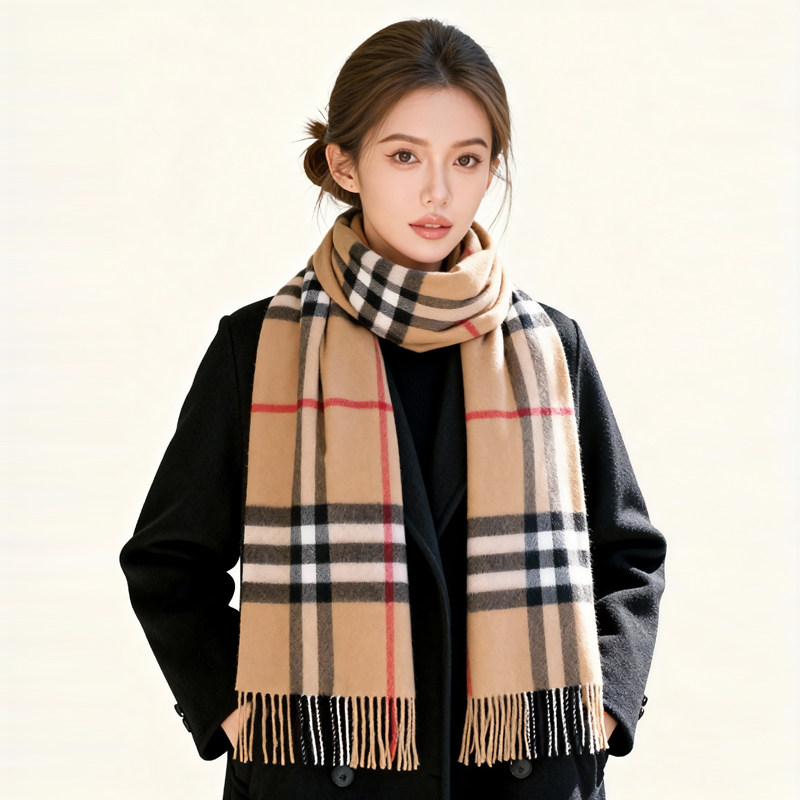 经典英伦格子围巾女士冬季天加厚保暖仿羊绒披肩围脖学生男士情侣