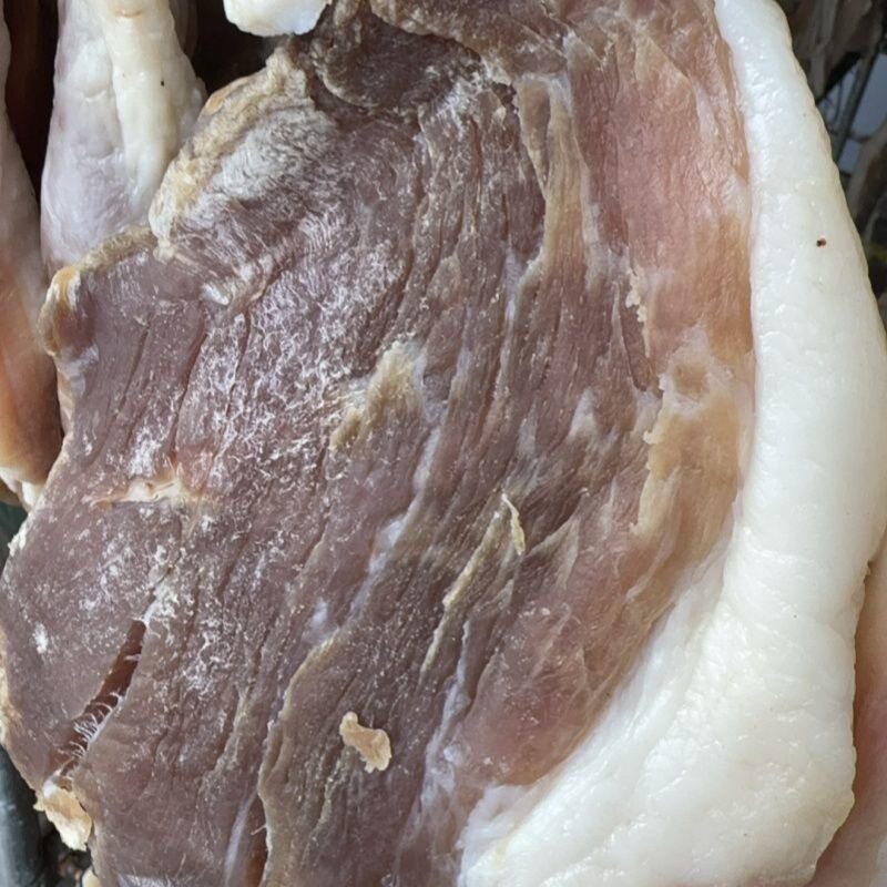 正宗农家腌制土猪肉咸肉腊肉晒干五花肉风干腿肉淮南咸货腊货