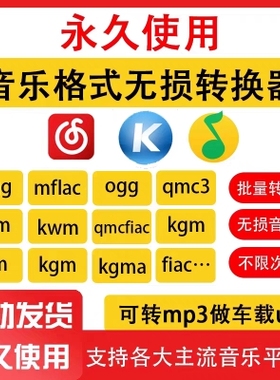 新版QQ音乐转mp3格式mgg ogg mflac mac音频解码下载转换器软件