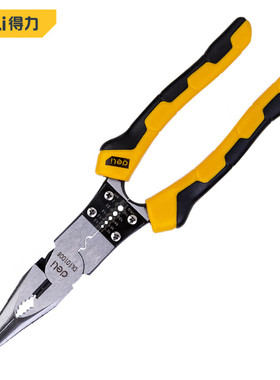 工具 DL101008尖嘴钳 9寸 多功能万用多用电工尖咀钳  尖口钳
