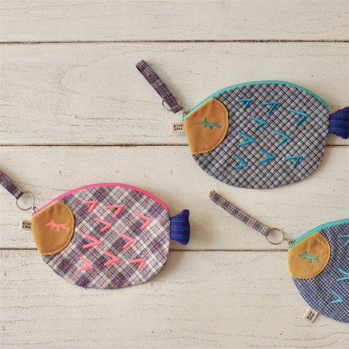 BrutCake原创小鱼收纳拉链包