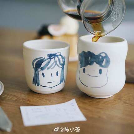 Brut Cake 微笑脸杯二号杯#21～40 原创可爱治愈陶瓷有把马克杯