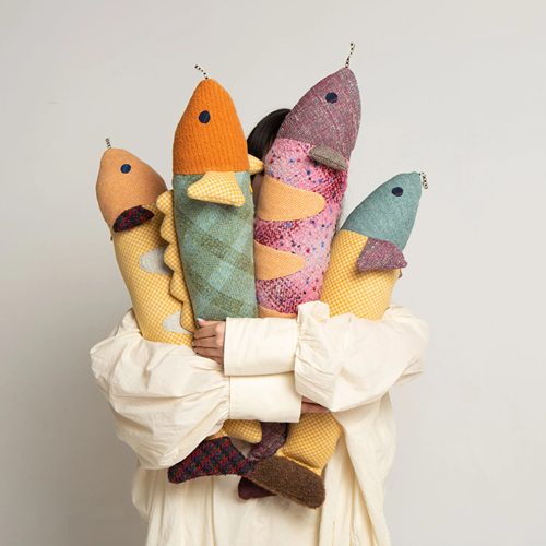 BrutCake丰收鱼抱枕棉麻抱枕