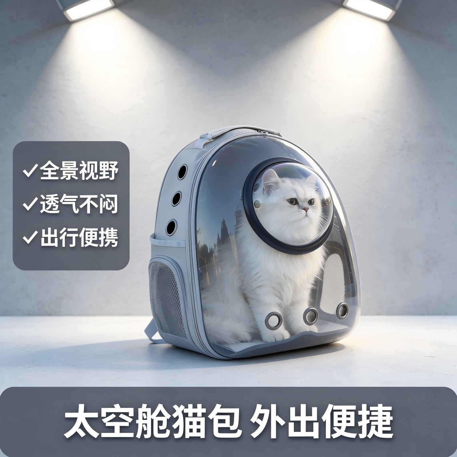 猫咪太空舱外出背包防应激大容量