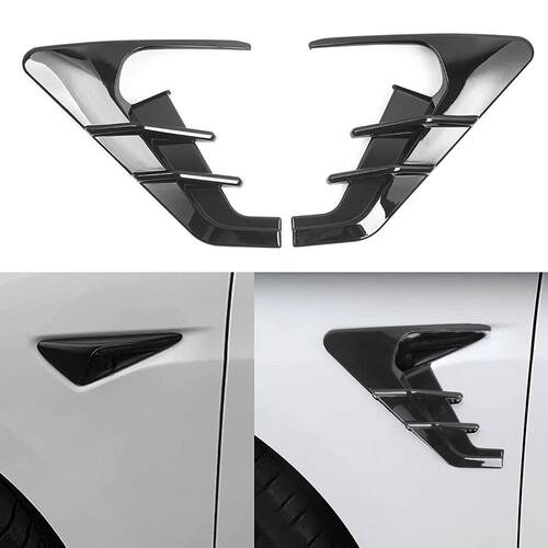 适用于21-23款特斯拉modeL3/Y叶子板雷霆侧标摄像头装饰保护盖车