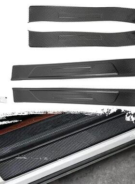 于适用-条外置3门槛内置保护特斯拉19model22迎宾汽车用品贴踢防